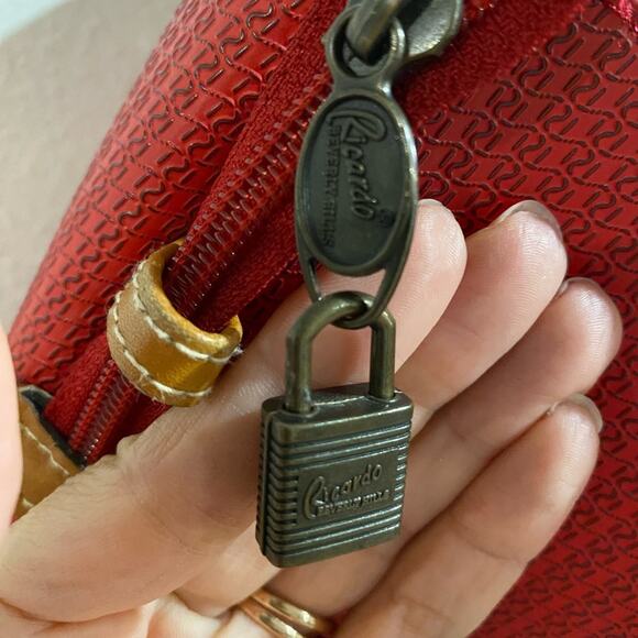 Ricardo of Beverly Hills Red Tote Bag - Picture 5 of 13